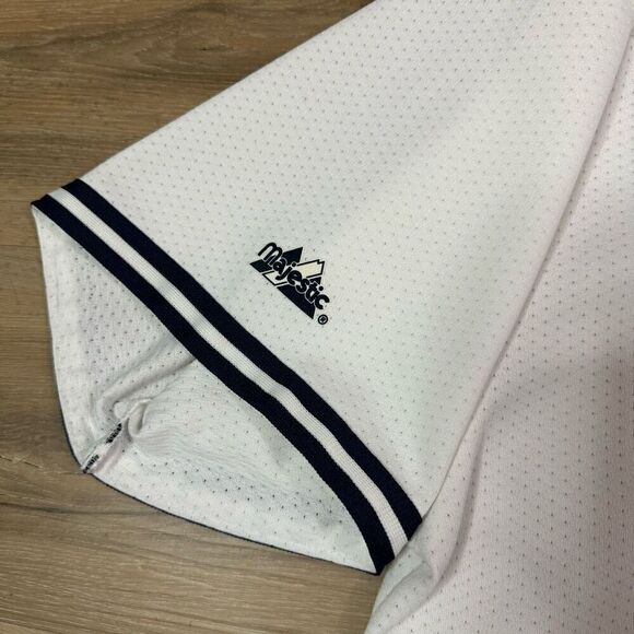 Vintage MLB Men's XL New York Yankees Derek Jeter #2 Jersey White Mesh Sporty - Picture 6 of 7